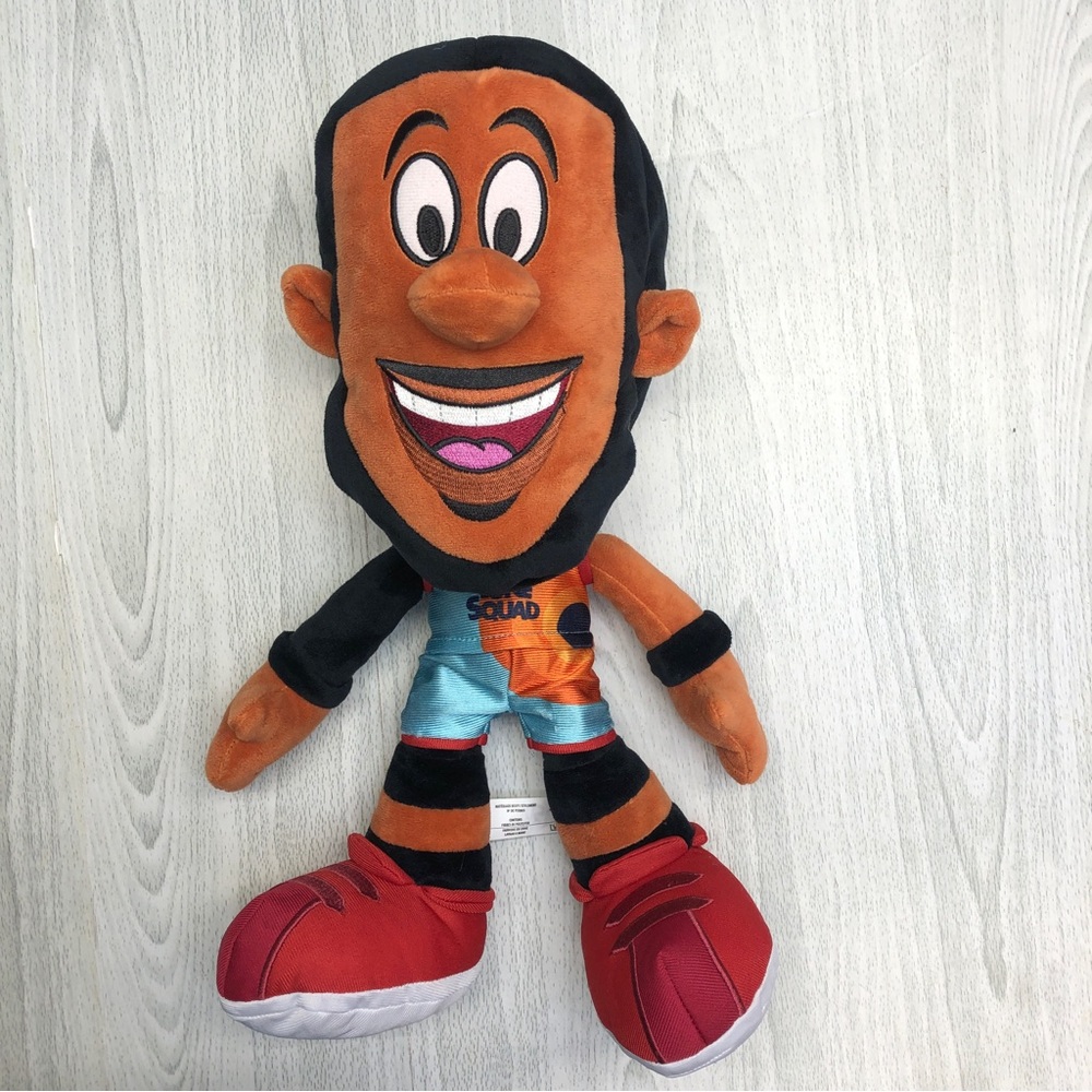 Space Jam A New Legacy LeBron James Tune Squad Plush Toy 15”- Reversible/EUC.